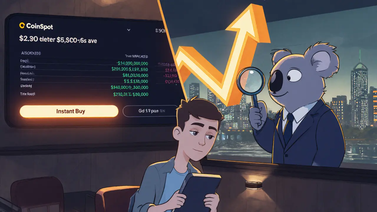 Trader on tablet seeing instant buy price spike from ,000 to ,500 with koala observer.