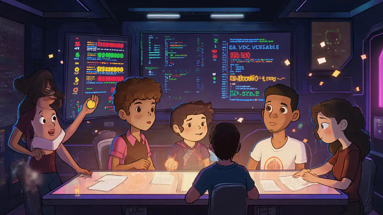 Developers test quantum-resistant crypto algorithms on holographic blockchain interfaces.