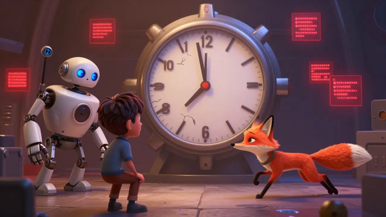 A user watches as two oracles race to deliver price data to a smart contract under threat of liquidation.