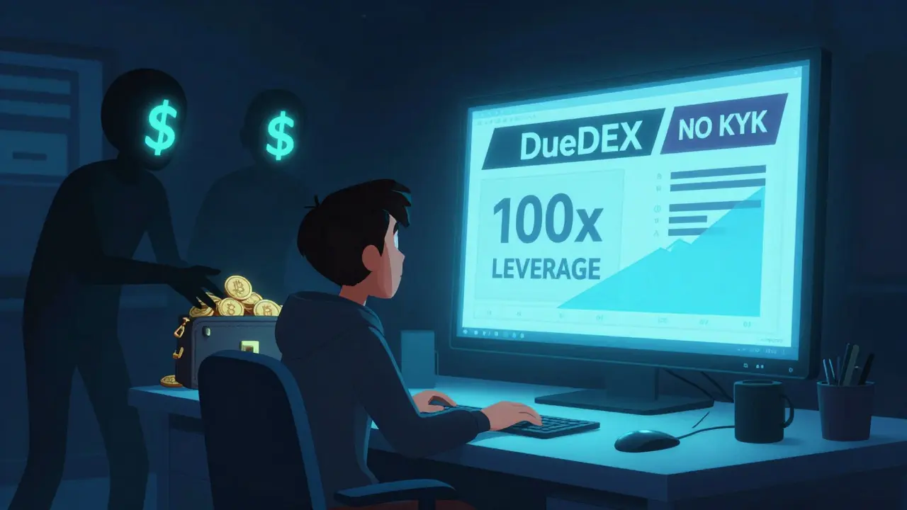DueDEX Crypto Exchange Review: High Leverage, No KYC, or Red Flag?
