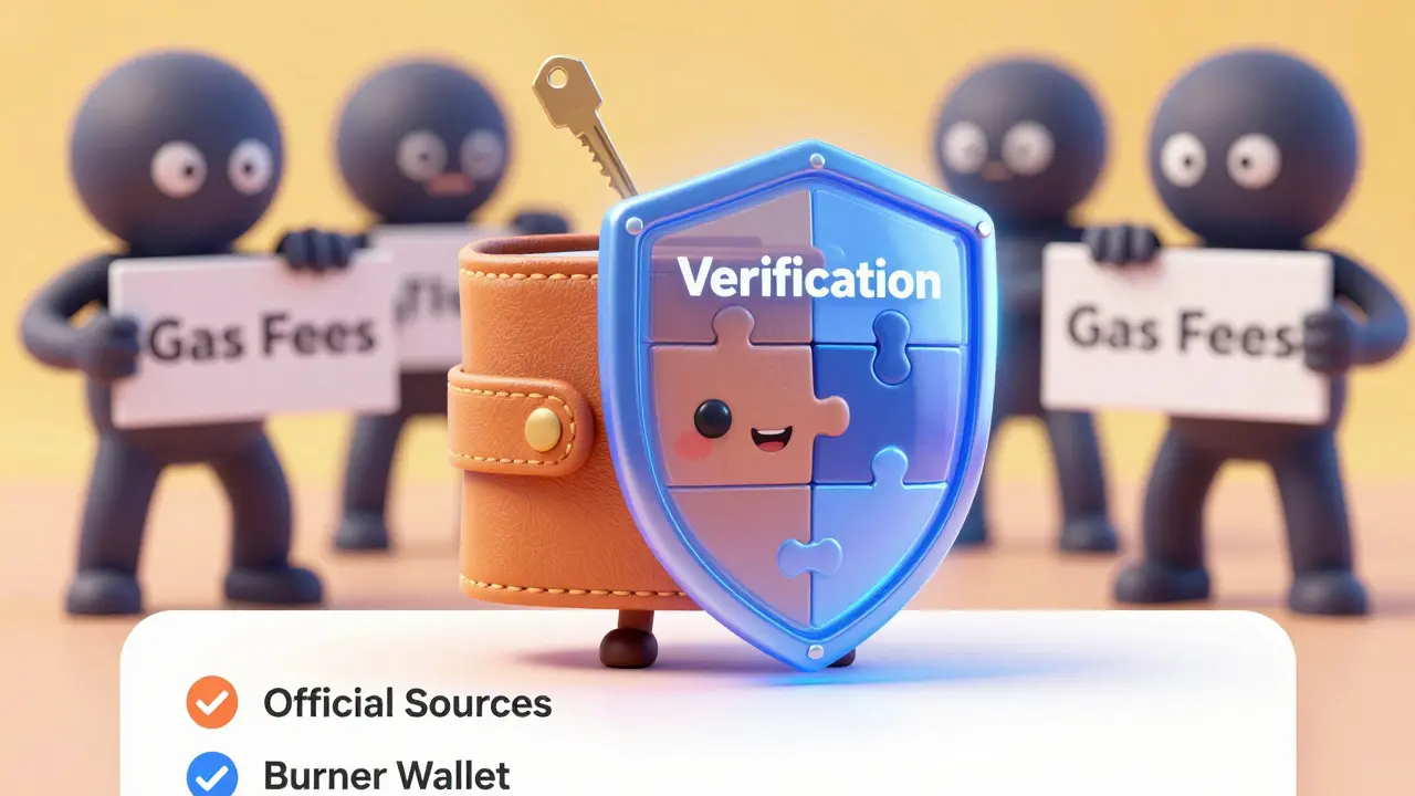 Cute wallet character protected by a security shield from threats