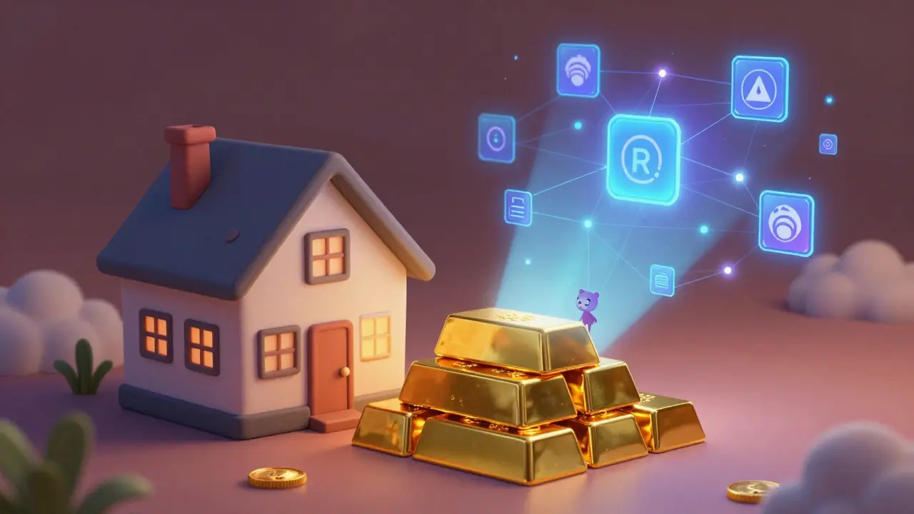 Real estate and gold lifting into a digital cloud via RWA tokenization