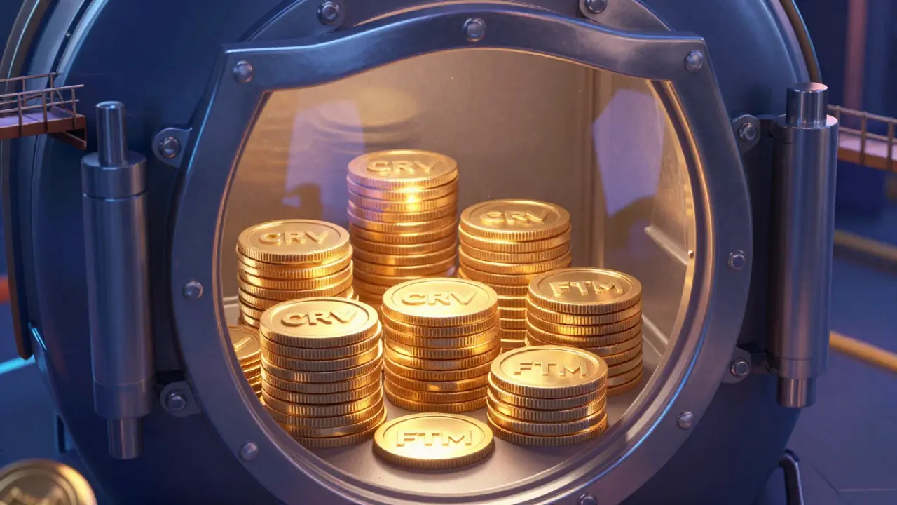 Secure vault with stable crypto yields and protection