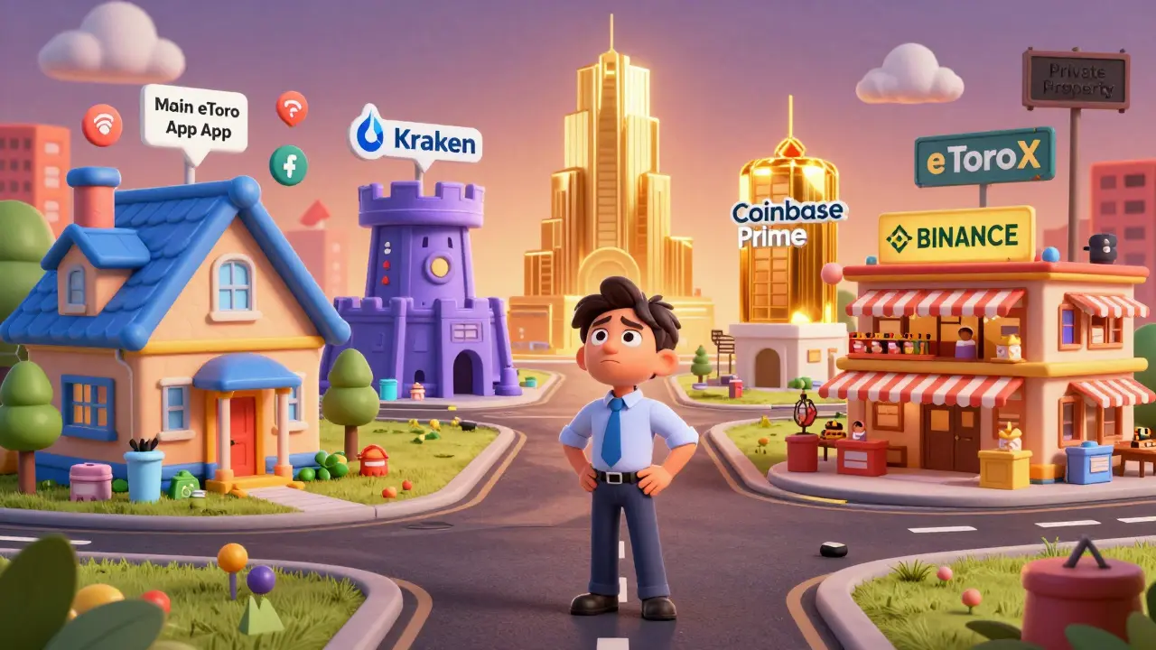 Trader choosing alternative platforms after eToroX closure