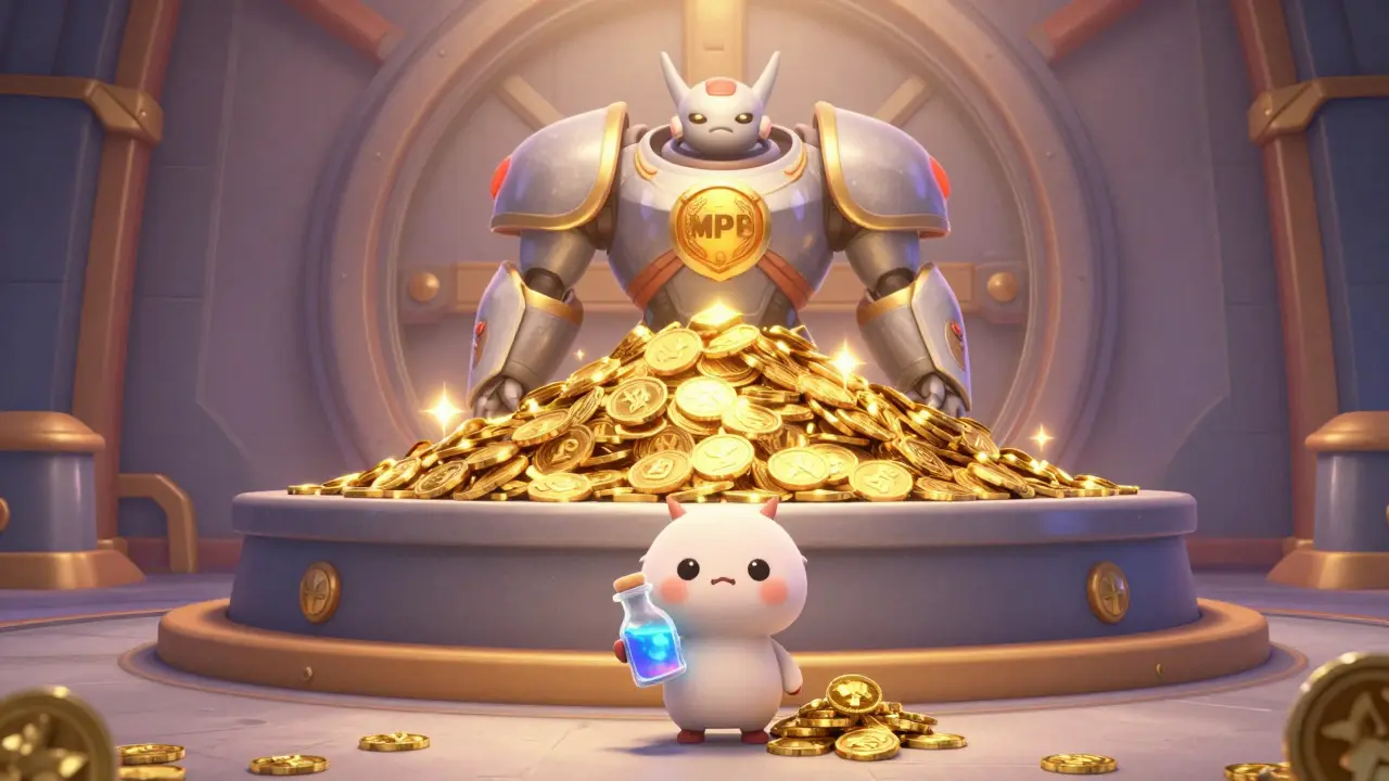 Tiered rewards showing MPB vs Metamon NFT benefits
