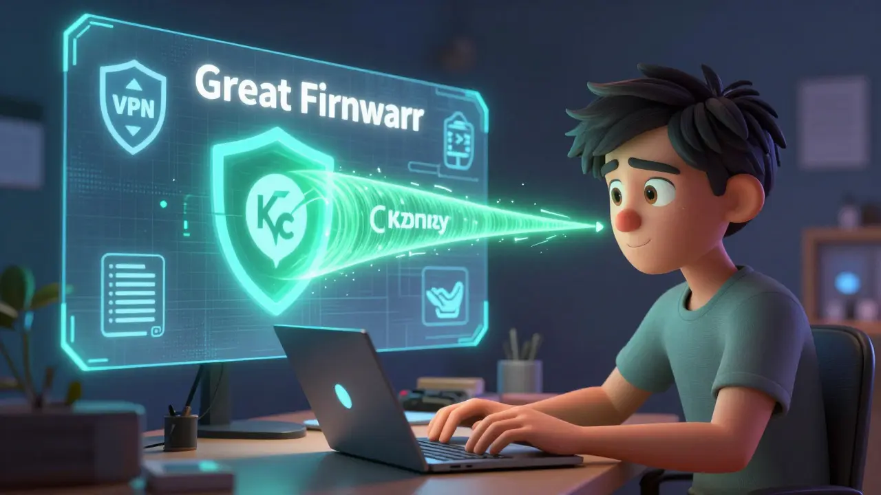User bypassing firewall with VPN and KYC docs to access offshore exchanges