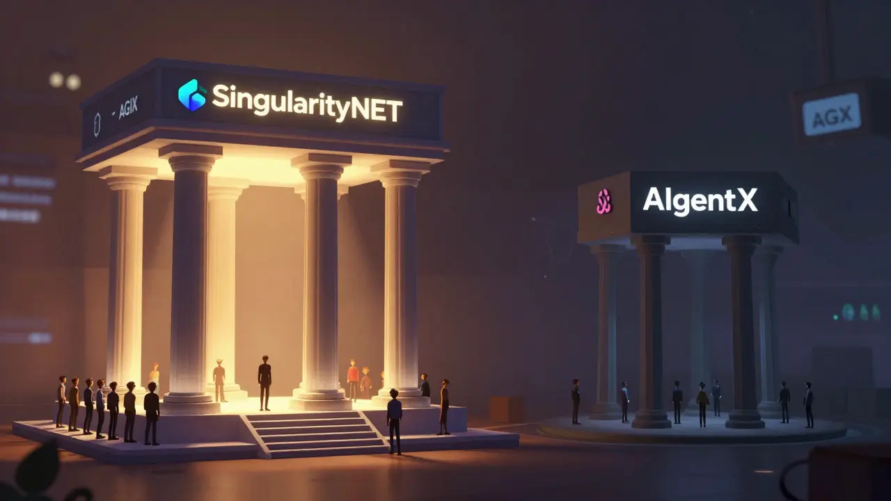 Comparison illustration showing large stable platform vs small risky one