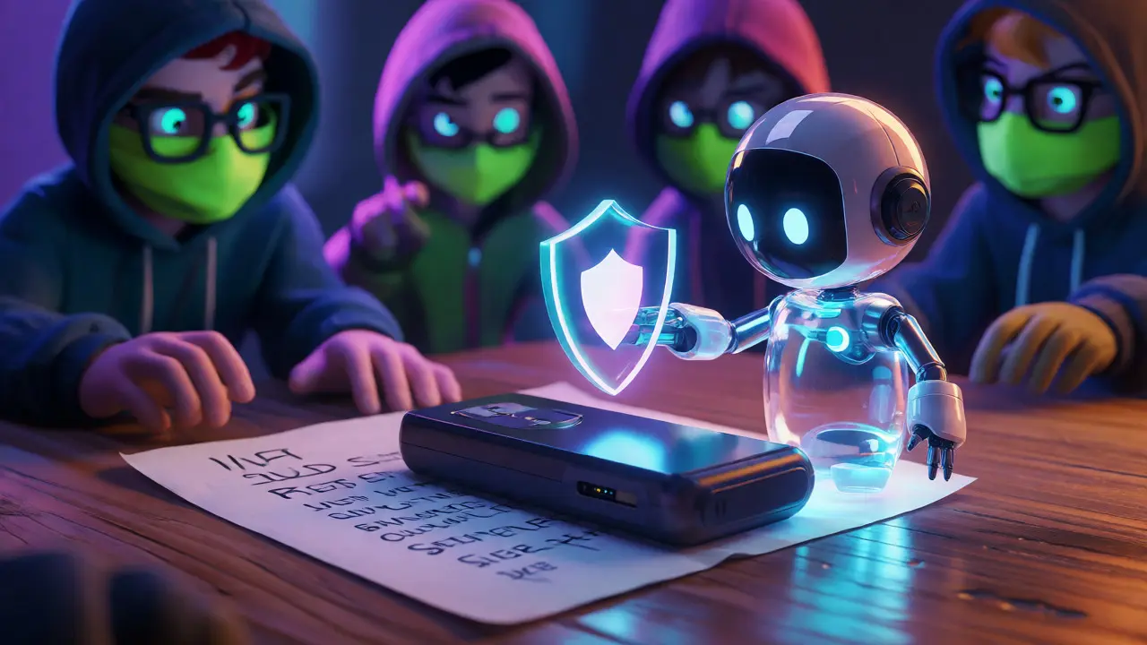 Secure hardware wallet protected by a light shield from cartoon hackers